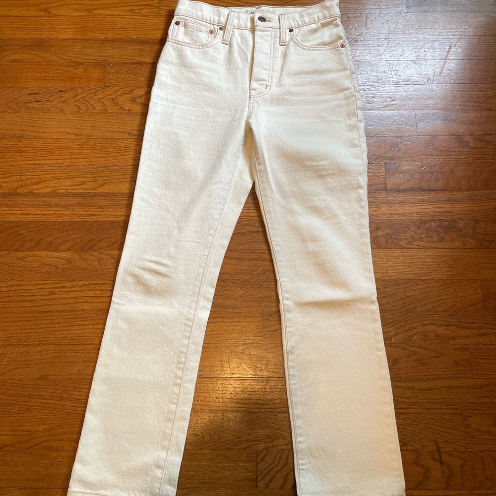 Madewell Slim Demi Boot in Vintage Canvas size 24